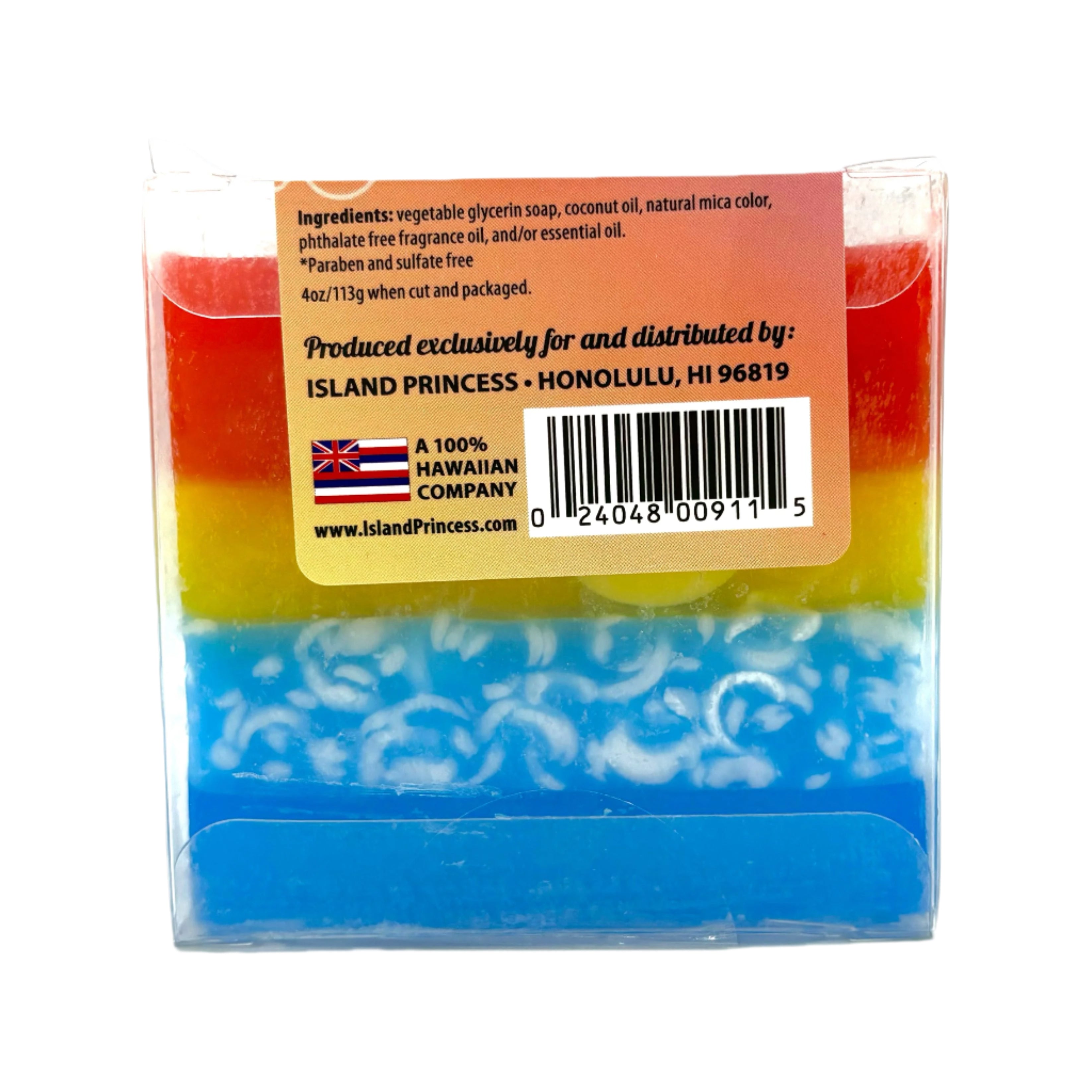 ARTISAN GLYCERIN SOAP HAWAIIAN SUNSET