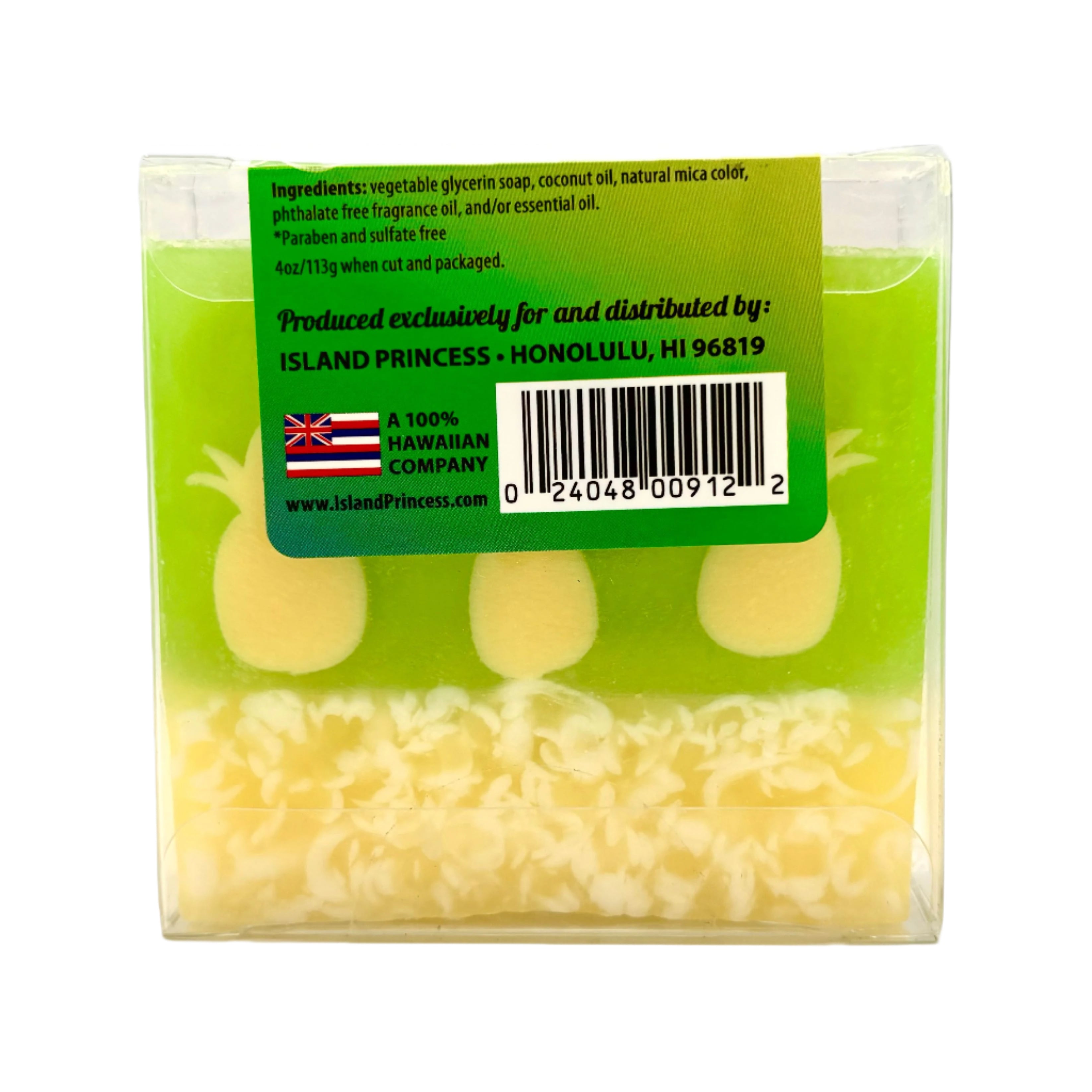 ARTISAN GLYCERIN SOAP PINEAPPLE PLANTATION