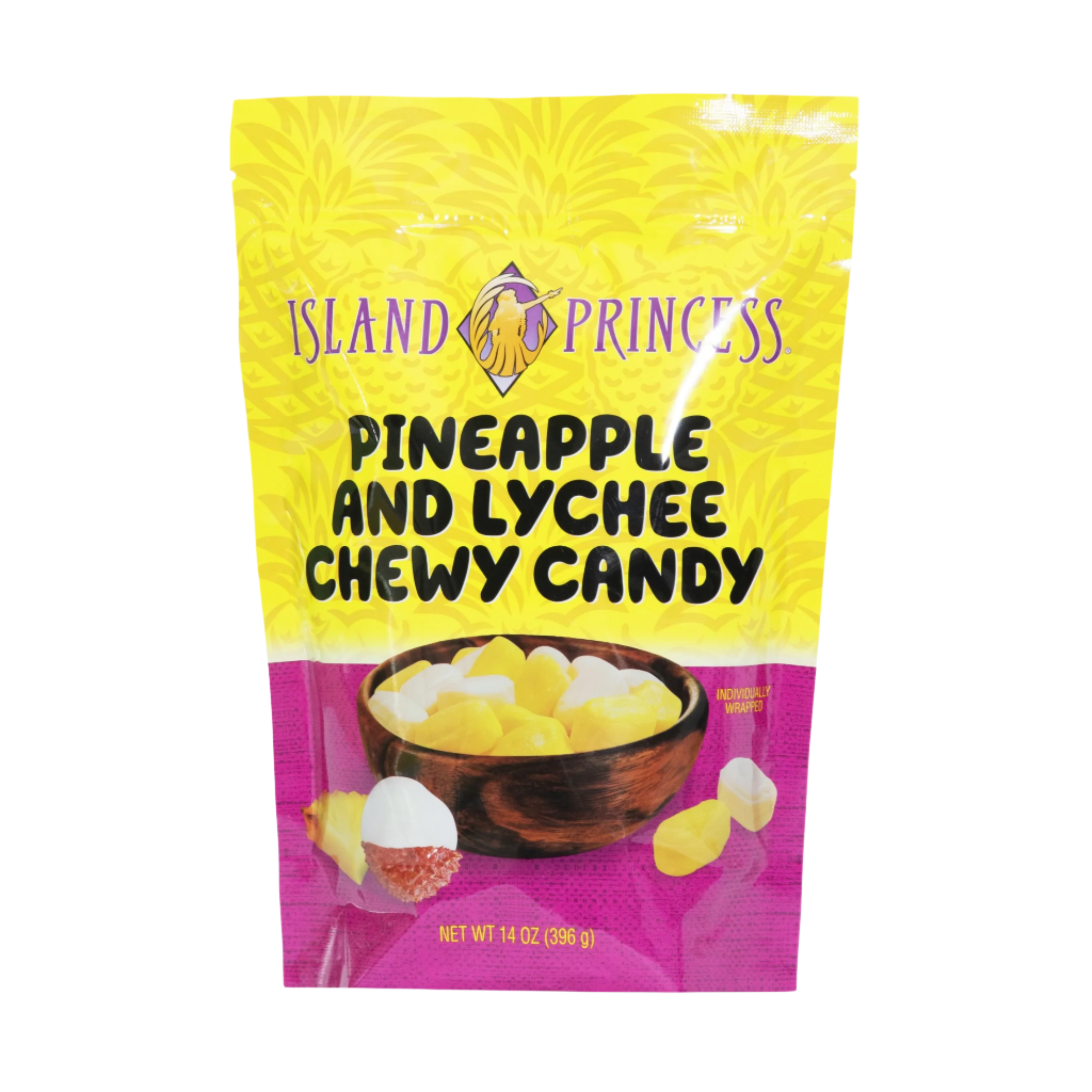 PINEAPPLE & LYCHEE CHEWY CANDIES 14OZ BAG (multiple size options)