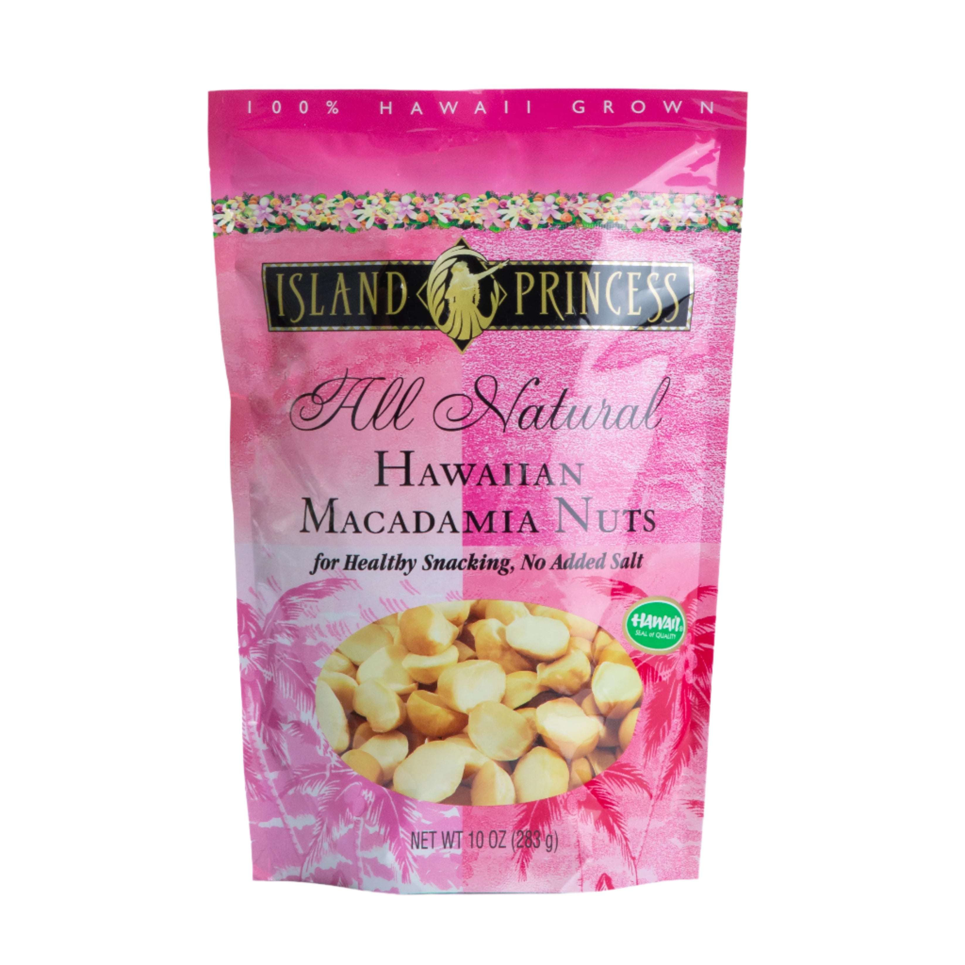 ALL NATURAL MACADAMIA NUTS 10OZ RESEALABLE BAG (Multiple quantity options)