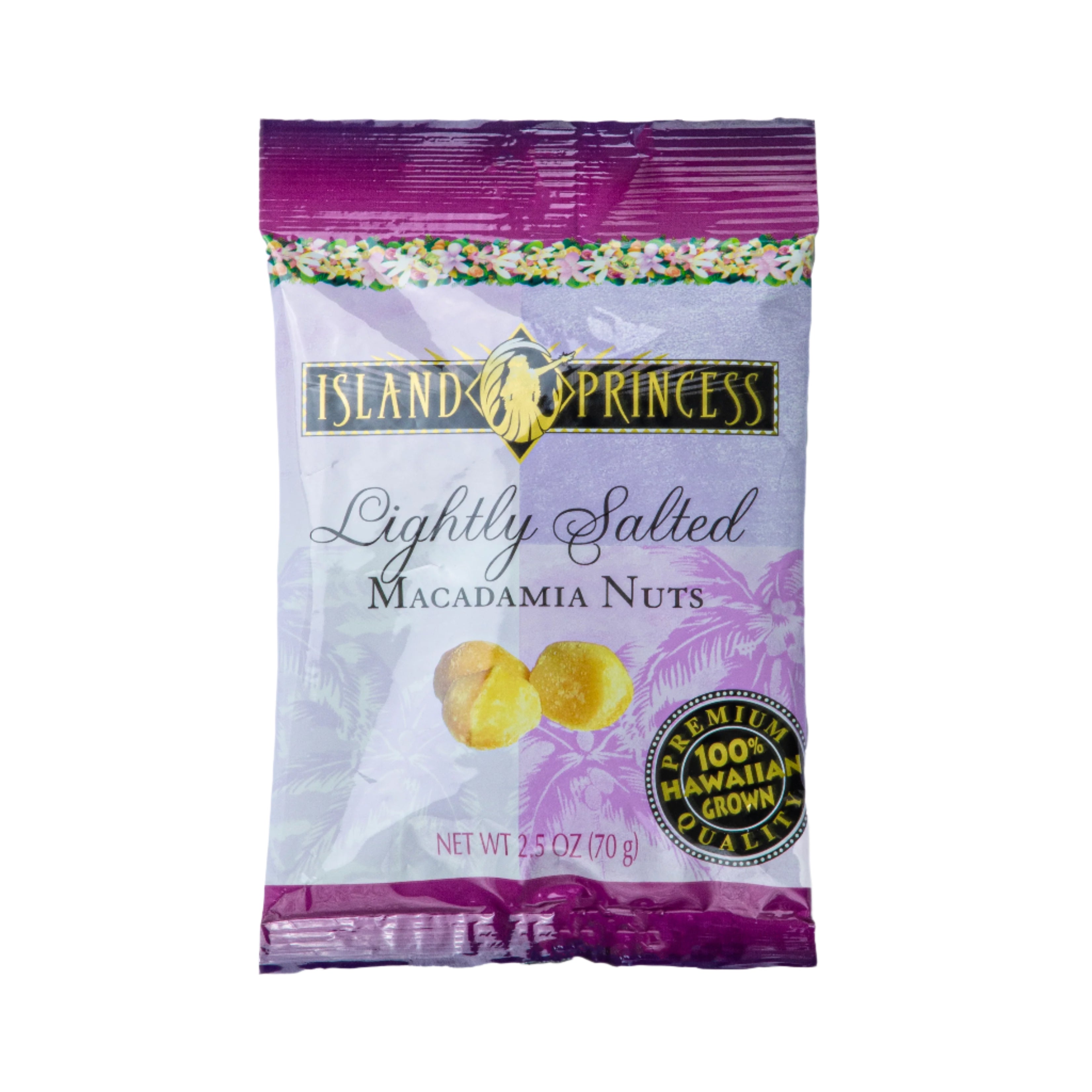 LIGHTLY SALTED MACADAMIA NUTS 2.5OZ SNACK BAGS (multiple quantity options)
