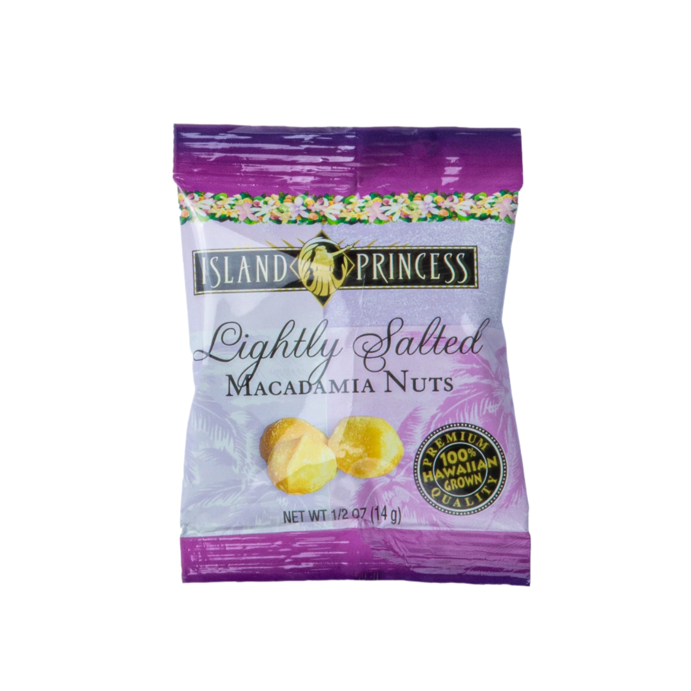 LIGHTLY SALTED MACADAMIA NUTS 0.5OZ MINI BAGS (CASE OF 36 BAGS)