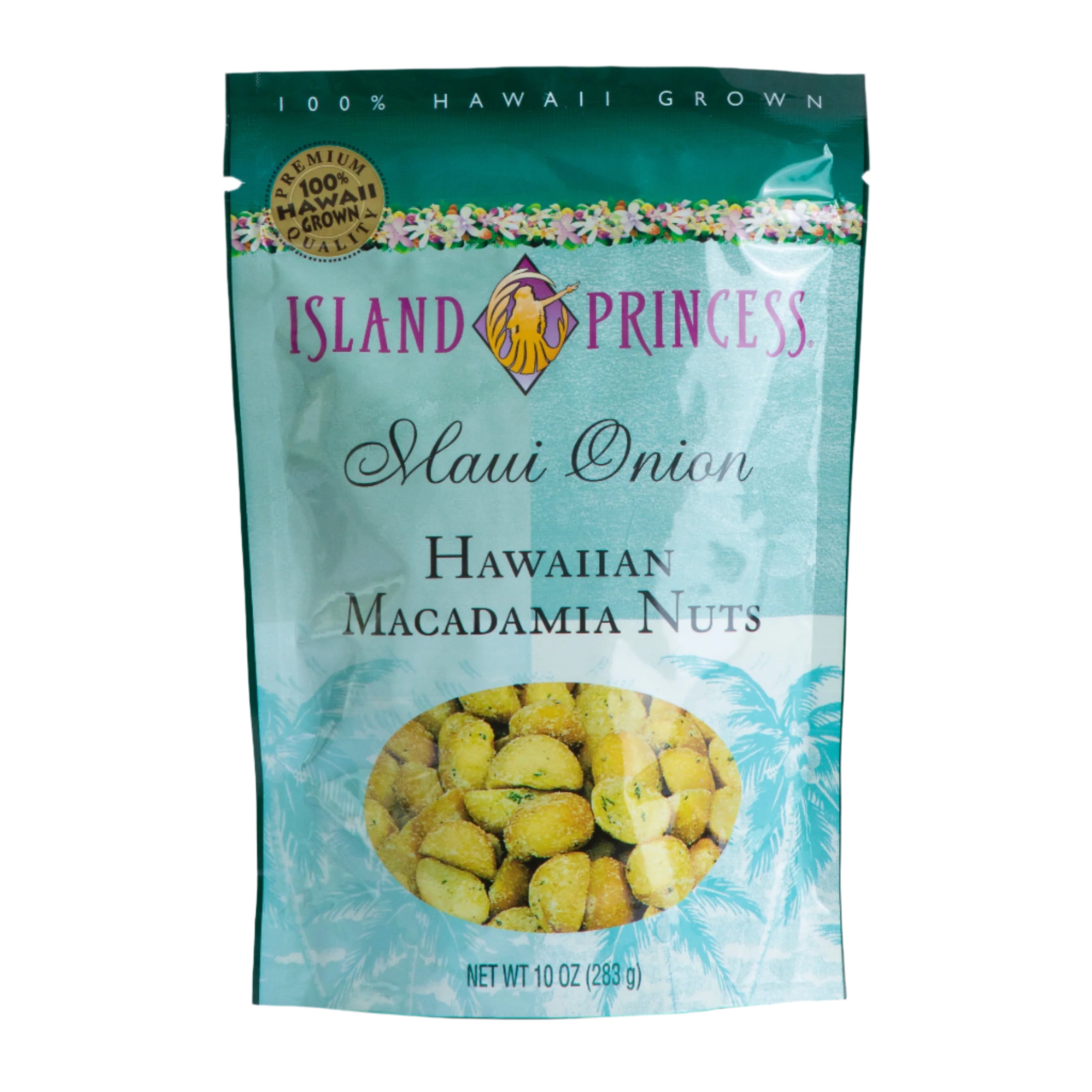 MAUI ONION MACADAMIA NUTS 10OZ RESEALABLE BAG (multiple quantity options)