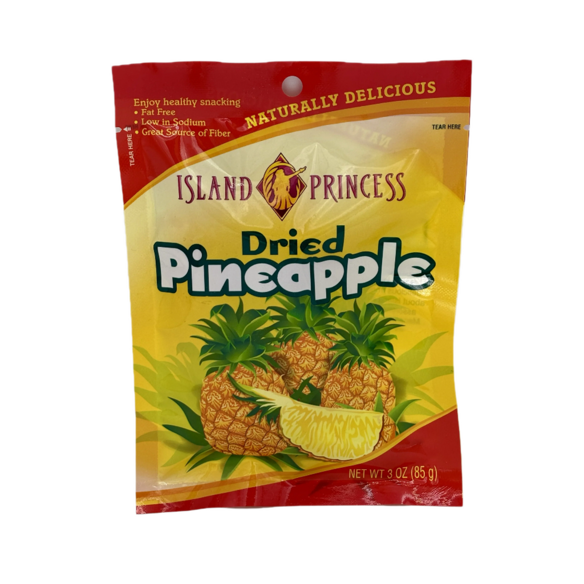 DRIED PINEAPPLE 3OZ (3 BAGS) Island Princess Hawaii