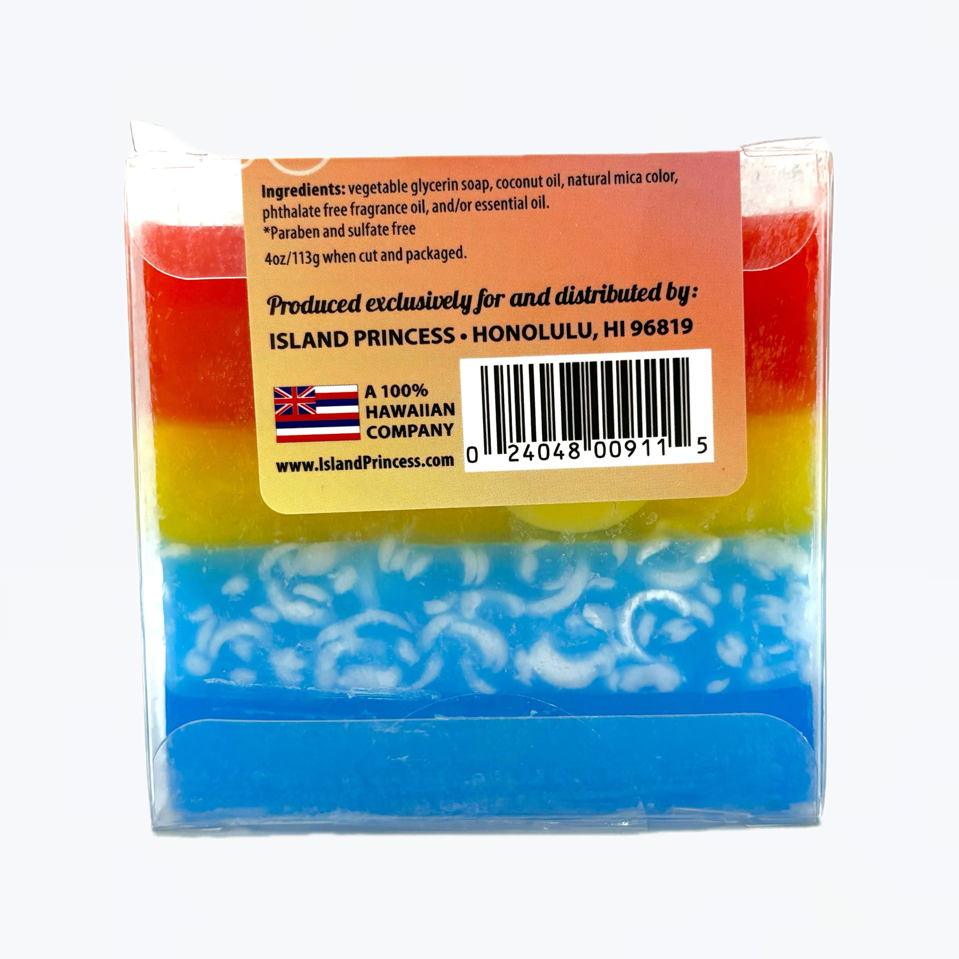 ARTISAN GLYCERIN SOAP HAWAIIAN SUNSET