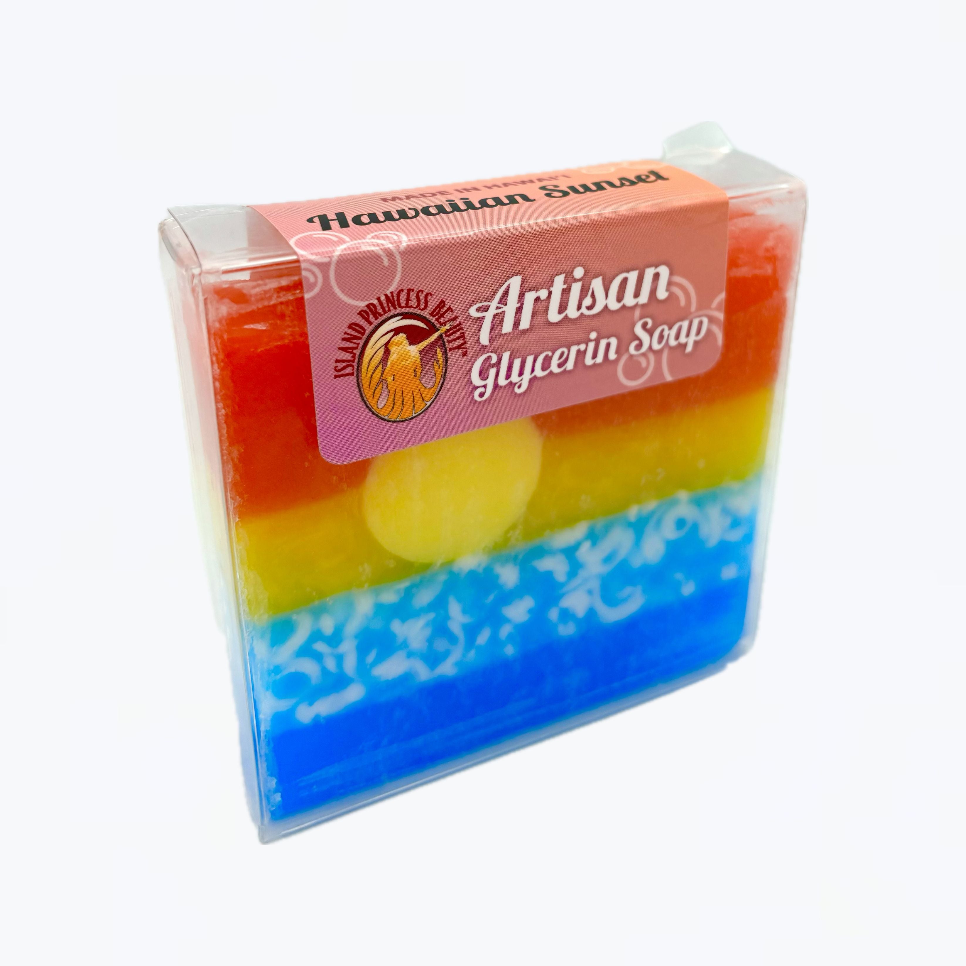 ARTISAN GLYCERIN SOAP HAWAIIAN SUNSET