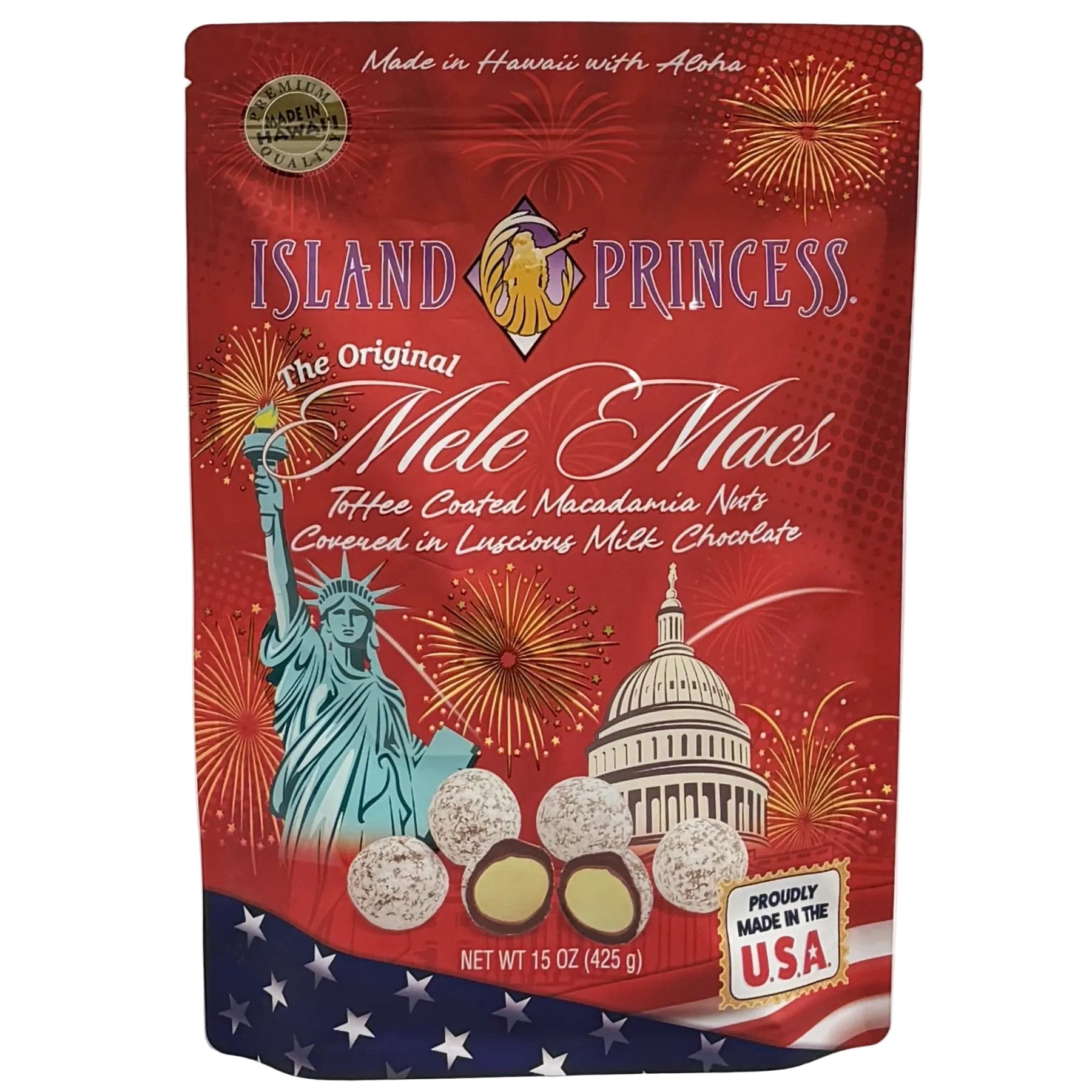 USA MELE MAC STAND-UP POUCH 15OZ (multiple quantity options)